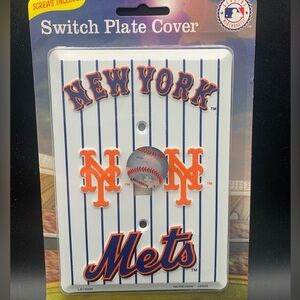 New Light Switch Plate SIgn New York Mets MLB Baseball Officially Licensed